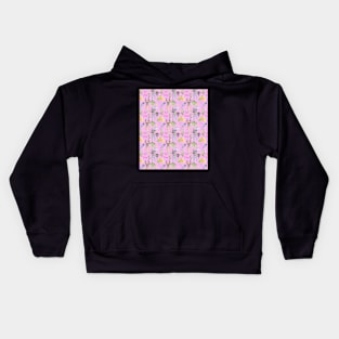 Cute pink Lama Pattern Kids Hoodie